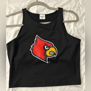 Cute Louisville Cardinals Crop top - perfect for tailgating/game day!